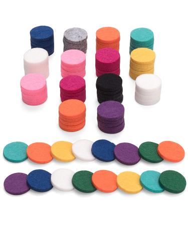 100Pcs Replacement Felt Pads Essential Oil Diffuser Locket Necklace 0.87 inch