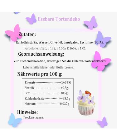 Shop Alegre 72 Edible Butterflies Cupcake Toppers | Purple Cake Decor for Birthdays Weddings & Baptisms - Buy Online on GoSupps.com