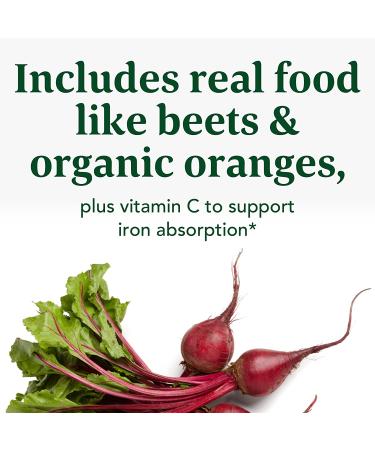 MegaFood Blood Builder Minis - Vegan Iron Supplement for Increased Energy - Gentle on Stomach - 72 Tabs - Buy Online on GoSupps.com