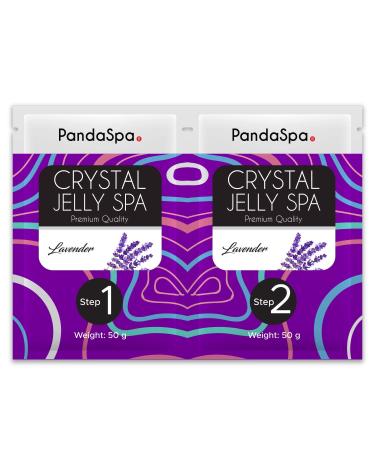 Pandaspa Crystal Jelly for Pedicure Spa Foot Bath Soak and exfoliate tired feet - Lavender (3 Sets)