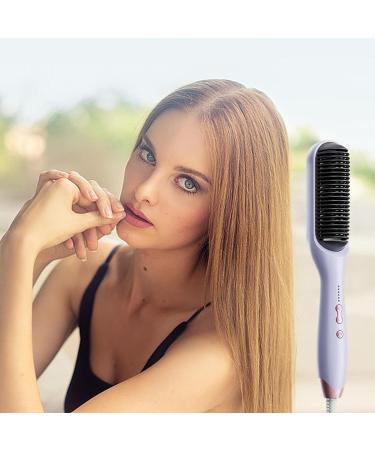 Anti-Scald Hair Brush - Portable Electric Straightener Comb | Fast Heating Hair Straightening Brush for Men & Women - Buy Online on GoSupps.com