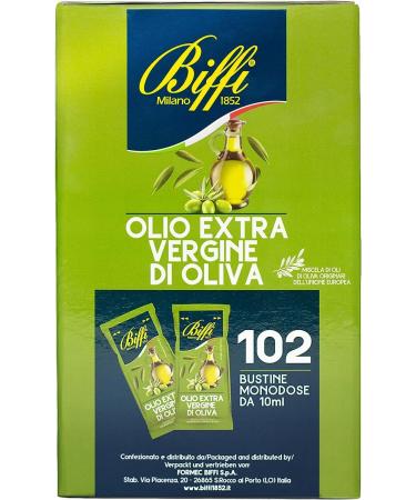  Italian Gourmet E.R. Biffi Extra Virgin Olive Oil Pack of 3 sachets (102 x 10ml) + 400g Italian Gourmet Polpa - Buy Online on GoSupps.com