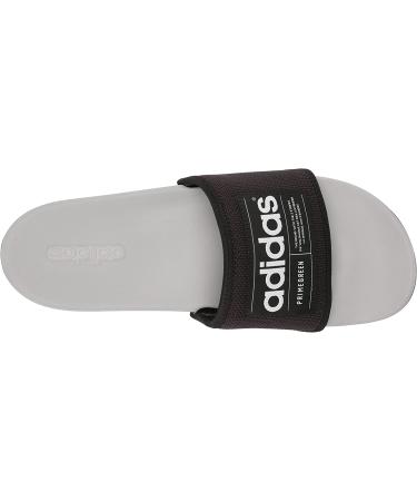 adidas Adilette Slide Sandal - Unisex (Black/White/Grey) - Size 10 Women/9 Men - Buy Online on GoSupps.com