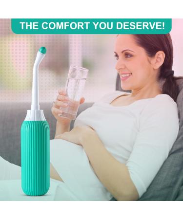 xmyunsong Upside Down Peri Bottle 17oz - Portable Travel Bidet for Postpartum & Feminine Care Green - Buy Online on GoSupps.com