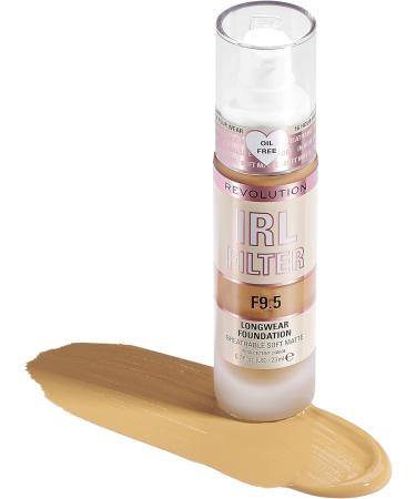 Revolution Beauty London IRL Filter Longwear Foundation F9.5 - Medium to Full Coverage - 23ml (Pack of 1) - Buy Online on GoSupps.com