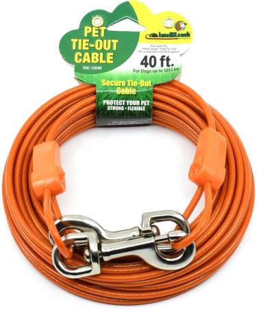 IntellileaSh 12.4m Mooring Cable for Dogs | Strong Safe Durable Tension Belts for Small Dogs up to 56.7 kg | Weather-Resistant Galvanized Aircraft Cables - Buy Online on GoSupps.com