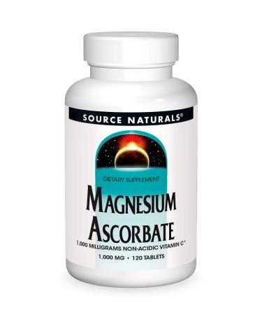 Source Naturals Magnesium Ascorbate 1000 mg 120 Tablets - Buy Online on GoSupps.com
