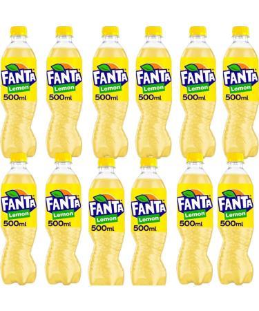 Generic 12 x Fantta Lemon 500ml - Sparkling Lemon Fruit Drink with Sugar and Sweeteners - Buy Online on GoSupps.com