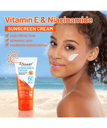 Sunscreen SPF 50 Face - Hyaluronic Acid Sunscreen SPF50+ PA++++ Daily Moisturizing Sunscreen With No White Cast - Buy Online on GoSupps.com