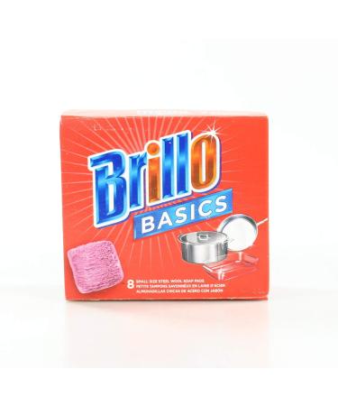 Brillo Basics Steel Wool Scrub Pads, 8-ct. Box  approved:true, notTombstoned:true, approvedNoValue:true, language_tag:en_US, value:"8 count