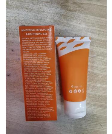 Orange Exfoliating Cleansing Gel Scrub for Face Body Deep Clean Pores Remove Blackheads Gentle Peeling Gel with Moisturizing Benefits for All Skin Types (2pc 100g) 2pc 1.69 Fl Oz (Pack of 1) - Buy Online on GoSupps.com