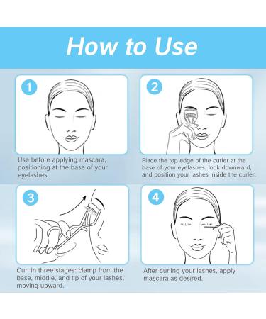 Mini Eyelash Curler for Lash Extensions | Silicone Strip Eye Protection | Portable Makeup Tool for Short Lashes & Precision Clamping - Buy Online on GoSupps.com