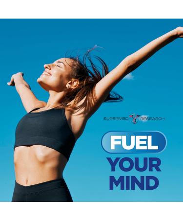 Supermed Research Mental Clarity & Focus Supplement with Bacopa Rhodiola Ginkgo Biloba Huperzine Vitamin B12 DMAE Vegan Nootropic Brain Supplement for Memory and Brain Health (120 Capsules) - Buy Online on GoSupps.com