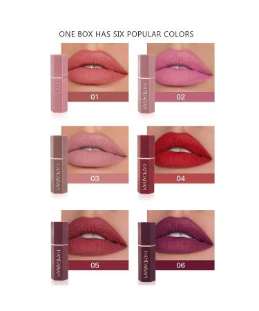 Minyun Beauty Colors Waterproof Liquid Lipstick Set | Long-lasting Non-Stick & Nourishing - 12-Hour Wear - Buy Online on GoSupps.com