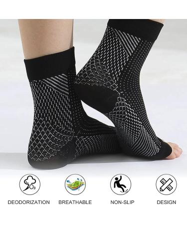 5 Pairs Couples Plantar Fasciitis Socks - Effective Compression for Achilles Tendon Relief & Ankle Pain | Heel Spur & Foot Pain Relief - Buy Online on GoSupps.com