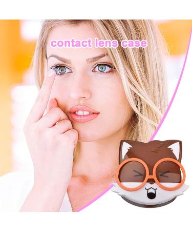 Portable Cartoon Animal Contact Lens Case | Cute Squirrel Design Organizer for Easy Travel & Care - Buy Online on GoSupps.com