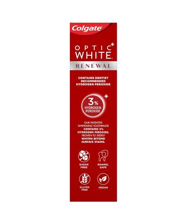 Colgate Optic White Renewal Enamel Strength Teeth Whitening Toothpaste - 3 Oz | Buy Internationally - Buy Online on GoSupps.com
