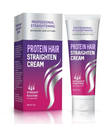 Hair Straightener Cream  Protein Hair Straightening Cream  Silk & Gloss Hair Straightening Cream for No-Frizz Hair  Curly Hair  2023 New Upgrade for All Hair Type