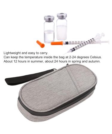 Insulin Cooler Bag - Grey | Portable Cooling Storage Pouch for Indoors & Outdoors - Buy Online on GoSupps.com