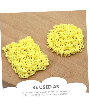 ibasenice 4pcs Instant Noodle Model Tiny Things Fake Instant Noodles Simulated Food Ornaments Chinese Food Miniature Stuff Mini Toy Mini House Supplies Child Doll House Silica Gel Vegetable - Buy Online on GoSupps.com