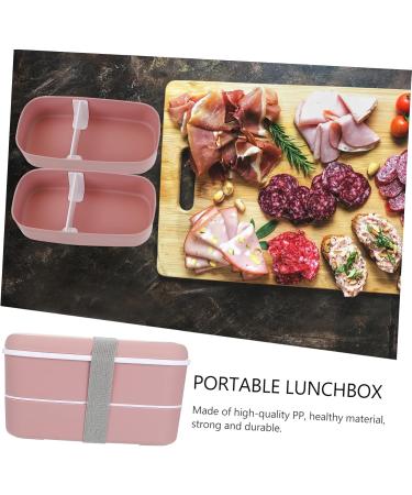 Alipis 1 Set Double Layer and Double Layer Lunchbox School Picnic Container Child Crisper Refrigerator 3WK736MJA6VGSS35GT16QB9P Pink 15.5X8.5CM - Buy Online on GoSupps.com