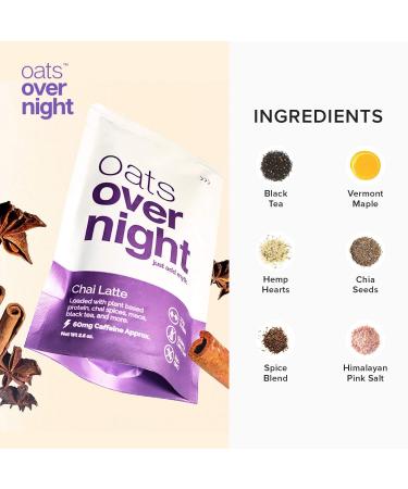 Dairy Free Oats Overnight Variety Pack - High Protein, Low Sugar Breakfast Shake | Gluten Free, Non GMO, High Fiber Oatmeal - Vegan & Plant-Based (2.6oz per meal) - Buy Online on GoSupps.com