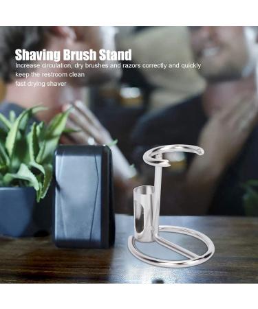Universal Silver Metal Razor & Brush Holder | Safety Razor Storage Solution - Buy Online on GoSupps.com