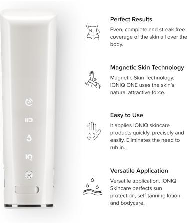 IONIQ Skincare IONIQ ONE Sprayer - Streak-free Application in Three Minutes - Magnetic Skin Technology - Buy Online on GoSupps.com
