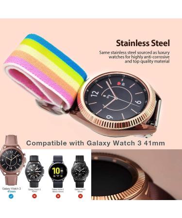 Abanen Watch Bezel for Samsung Galaxy Watch 3 41mm Polished Stainless Steel Sculptured Gear Adhesive Cover Anti-Scratch Protection Sticker Ring for Galaxy Watch 3 41mm (Rose Gold) - Buy Online on GoSupps.com