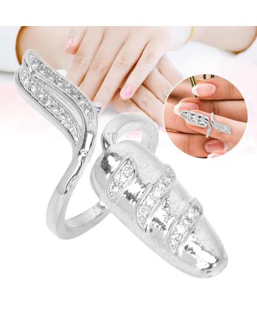 Buy Shiny Nail Cap Rings - Elegant Fingernail Rings for Women | International Shipping Available - Buy Online on GoSupps.com