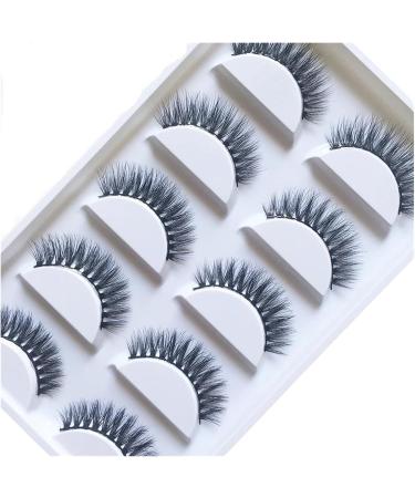 UAMOU 16 Style 10/50 Boxes 3D Mink Lashes Natural Cross False Eyelashes Long Messy Makeup Eye Lashes Faux Cils Maquillaje Cheerfully (Color : 5Pairs H02 Size : 50 Boxes 250Pairs) - Buy Online on GoSupps.com