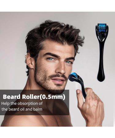 Bart Growth Kit for Men | Handmade Oil & Balm | 0.5mm Derma Roller | Perfect Gift for Spotty Beards | Anniversary & Birthday - Buy Online on GoSupps.com