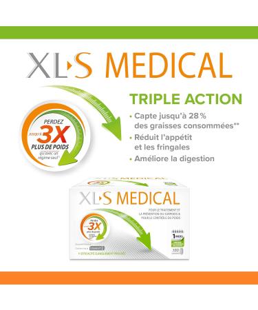 XLS MEDICAL XL-S MEDICAL - Weight Loss Aid Tablets Capture Food Fat - 180 Tablets - Buy Online on GoSupps.com