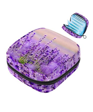Women's binding-up bags lavender women's tampon storage bag Tampon storage bag zip pockets menstrual tied bags multi06