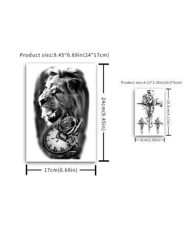 Yazhiji Temporary Tattoos - 32 Sheets of Body & Tiny Black Stickers for Men & Women - Buy Online on GoSupps.com