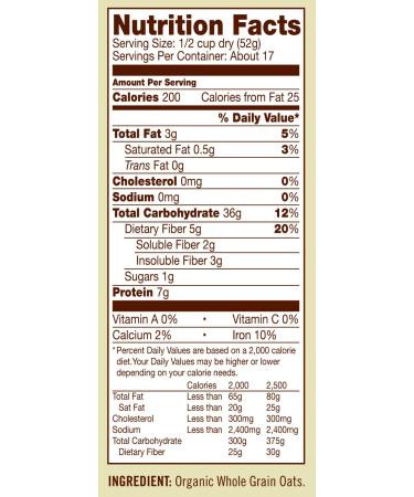 Bob's Red Mill Gluten Free Organic Quick Cooking Oats - 32 Oz | Healthy Breakfast Option - Buy Online on GoSupps.com