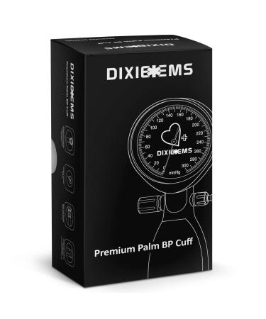 Dixie EMS BP Cuff Aneroid Professional Sphygmomanometer Precise Monitoring Blood Pressure Cuff Manual for Adults - Black