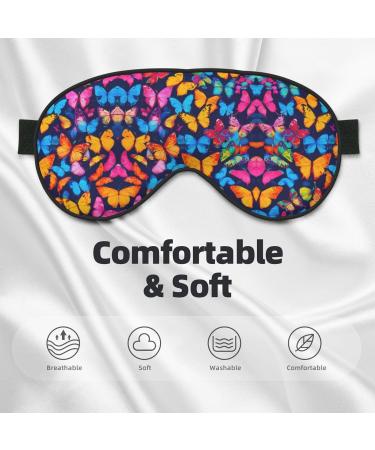 Buy SSIMOO Colorful Butterfly Sleep Mask - Adjustable Breathable & Fashionable Eye Mask for Comfortable Sleep | International Shipping Available - Buy Online on GoSupps.com