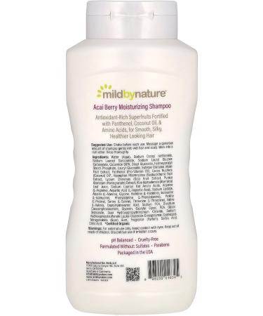 Mild by Nature Acai Berry Moisturizing Shampoo - 16 fl oz (473 ml) | Nourishing Natural Hair Care for All Hair Types | International Shipping Available - Buy Online on GoSupps.com