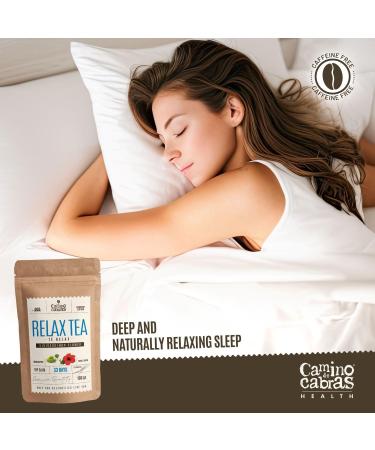 Relax Tea - Night Time Stress & Anxiety Relief Herbal Infusion 100g - Buy Online on GoSupps.com