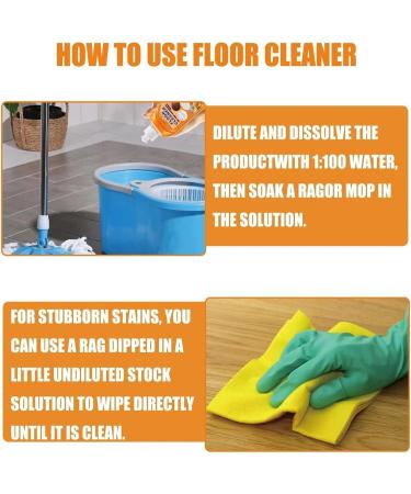 Probablei Multi-Purpose Floor Cleaner Powerful Decontamination Floor Cleaner Wood Floor Cleaner and Polish Liquid for Wood Tile Floors (3PCS) - Buy Online on GoSupps.com
