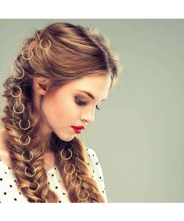 180 Hair Rings Braid Rings - 3 Colors 2 Sizes | Punk Hip Hop DIY Hairstyle Accessories - Buy Online on GoSupps.com