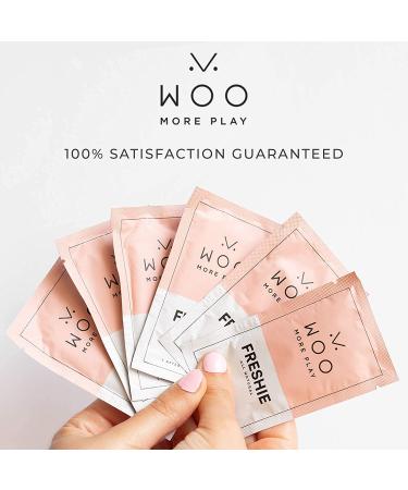 Woo More Play Freshies All-Natural Feminine Intimacy Towelette Wipes with Coconut Oil and Aloe Vera - Promotes Feminine Health, Alleviates Irritation - Vegan and Cruelty Free - 20ct (Pack of 2) - Buy Online on GoSupps.com