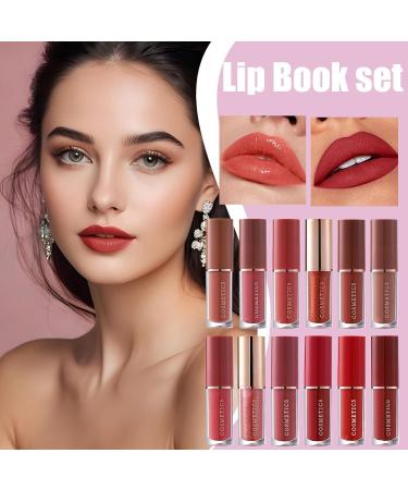 Set de Rouges L vres Liquides Mat Velout 12 Pi ces Trousse de Maquillage L vres R sistant aux Traces - Set De Maquillage Labial Mat Et Brillant | pour Voyage Sc ne Rendez-vous R union Vacances - Buy Online on GoSupps.com