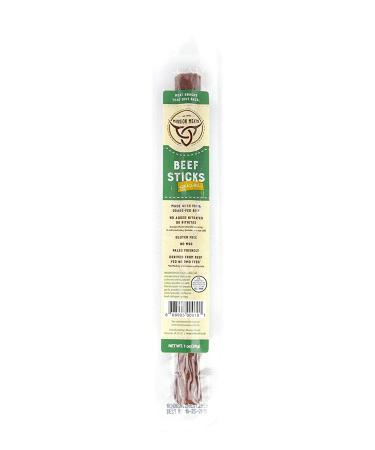 Mission Meats Keto Sugar Free Grass-Fed Beef Snack Sticks | Non-GMO, Gluten Free, Paleo | Healthy Natural Meat Jerky | 1 Ounce (Pack of 12) - Buy Online on GoSupps.com