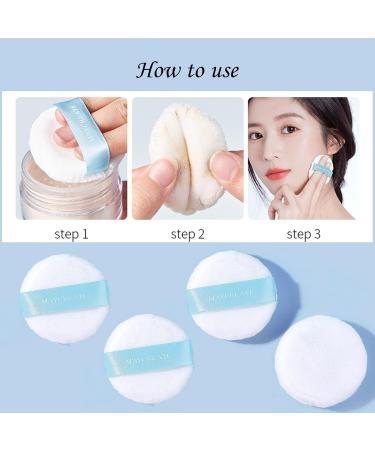 20 Pieces Pure Cotton Powder Puff Soft Face Makeup Powder Puff with Ribbon Girls Makeup Tool for Loose Powder Mineral Powder Body Powder Foundation Concealer Soft & Furry 2.36inch - Buy Online on GoSupps.com