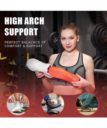 PCSsole High Arch Support Insoles for Plantar Fasciitis Pain Relief | Orthotic Inserts for Flat Feet | Super Soft Insoles with Max Cushion | Men's 9-9.5, Women's 11-11.5 | Work Boot Shoe Insole - Buy Online on GoSupps.com