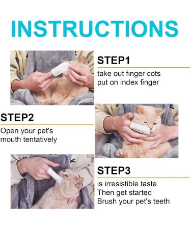 2 Pcs Pet Cleaning Finger Pads Dog Teeth Cleaning Pads | 50 Pads Dental Care Finger Pads for Dogs Dog Teeth Cleaning Product for Dental Care and Oral Hygiene Dog Breath Freshener Dobooo 2 Pcs 50pcs - Buy Online on GoSupps.com