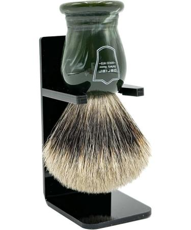 Parker Safety Razor King Size Badger Bristle Shaving Brush with Stand | 100% Pure Quality for Luxurious Shaving - International Shipping Available - Buy Online on GoSupps.com