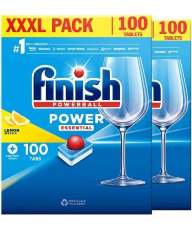 Finish Powerball All in One Deep Clean Dishwasher Tablets Lemon Sparkle 200 Tablets - Buy Online on GoSupps.com